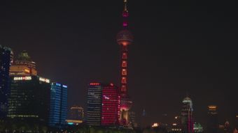 上海三件套夜景高清视频视频素材