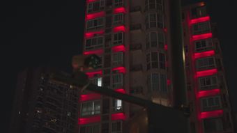 住宅灯光和建筑立面视频素材视频素材视频素材