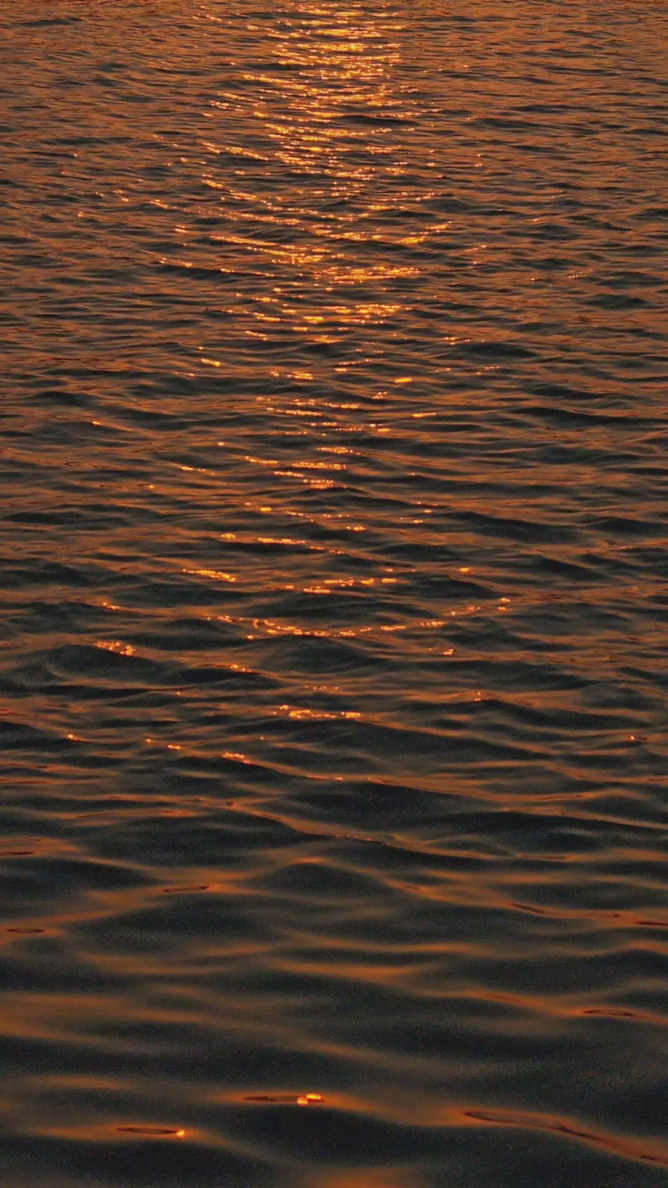 Coucher De Soleil Serein Sur Les Vagues Calmes De L'océan · Vidéo gratuite