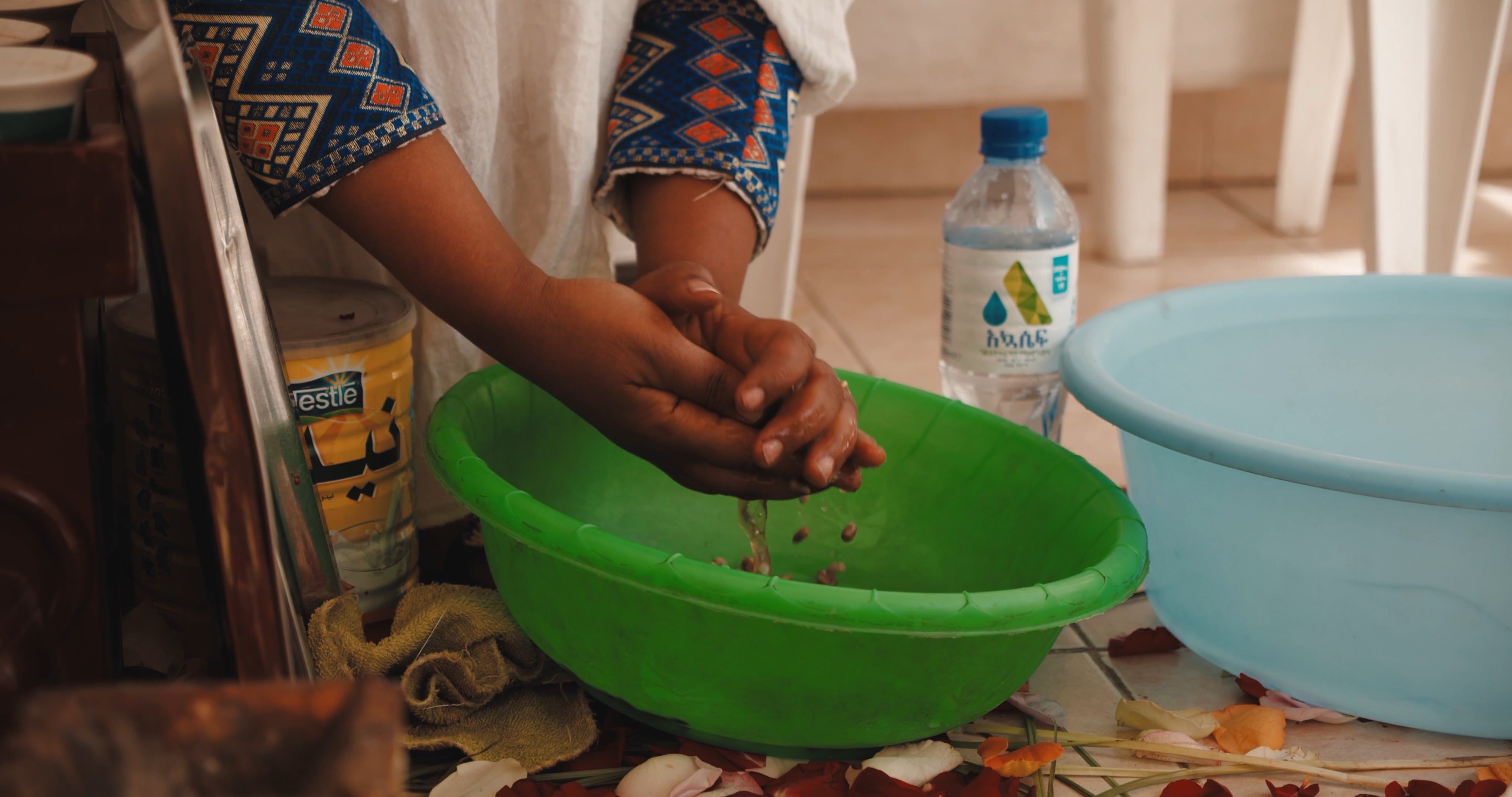 A Person Washing Raw Peanuts Free Stock Video Footage, Royalty-Free 4K ...