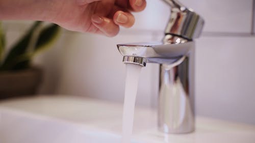 A Person Washing Hands 