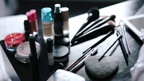 Woman Putting On Makeup