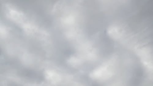 White Clouds On Blue Sky In Timelapse Mode