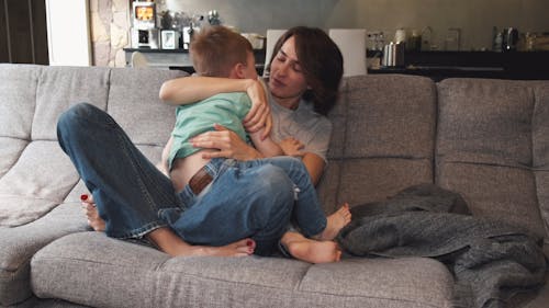 Mother And Son Spending Time Together