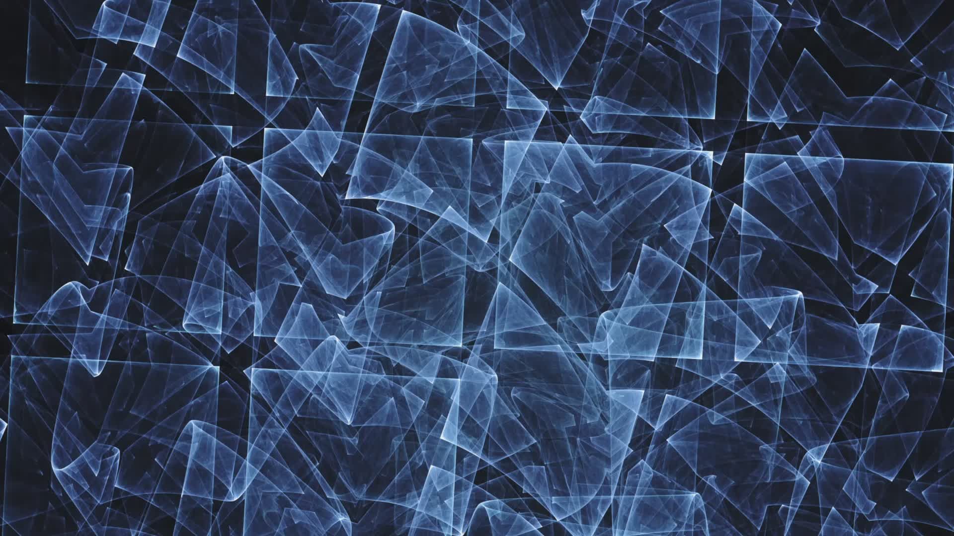 Mesmerizing Abstract Blue Geometric Animation Free Stock Video Footage ...