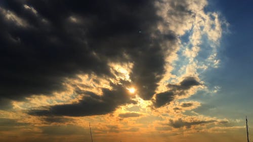 Dark Clouds Covering The Brightness Of The Sun