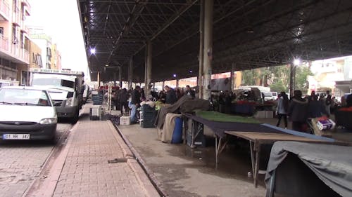  Busy Day in a Public Market