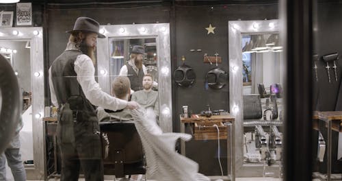 A Barber Getting Ready To Service A Customer