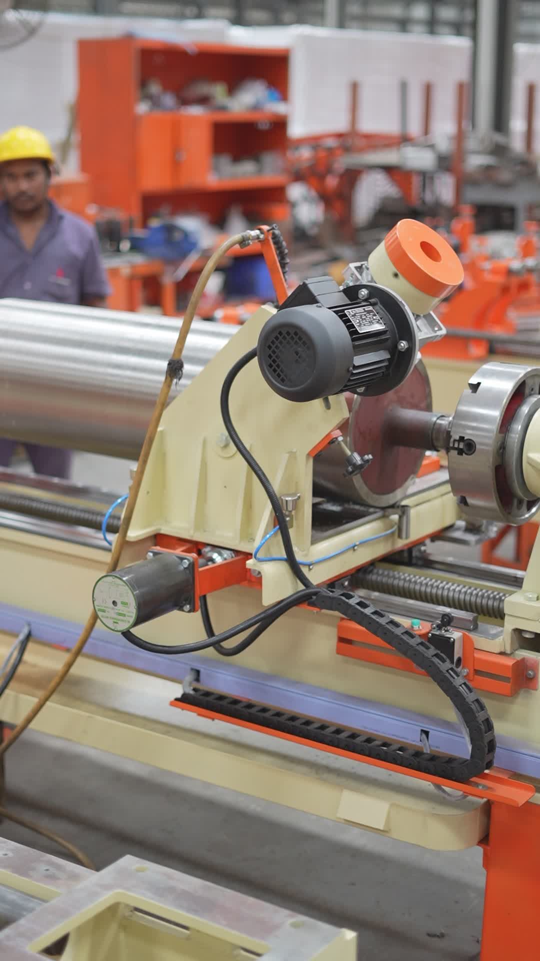 Industrial Machine in Action with Technician Free Stock Video Footage ...