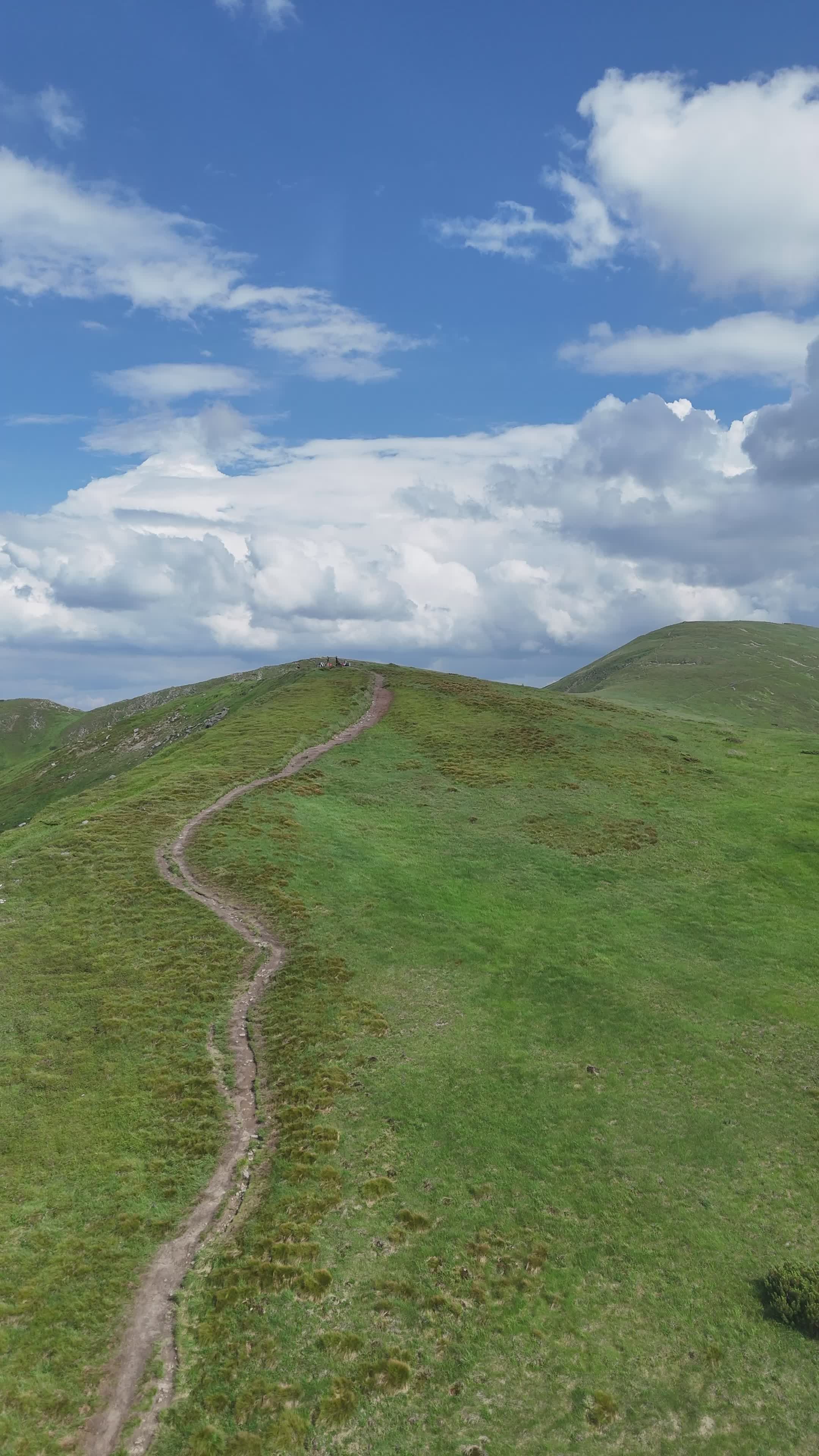 Scenic Drone Flight Over Mountain Ridge Free Stock Video Footage ...