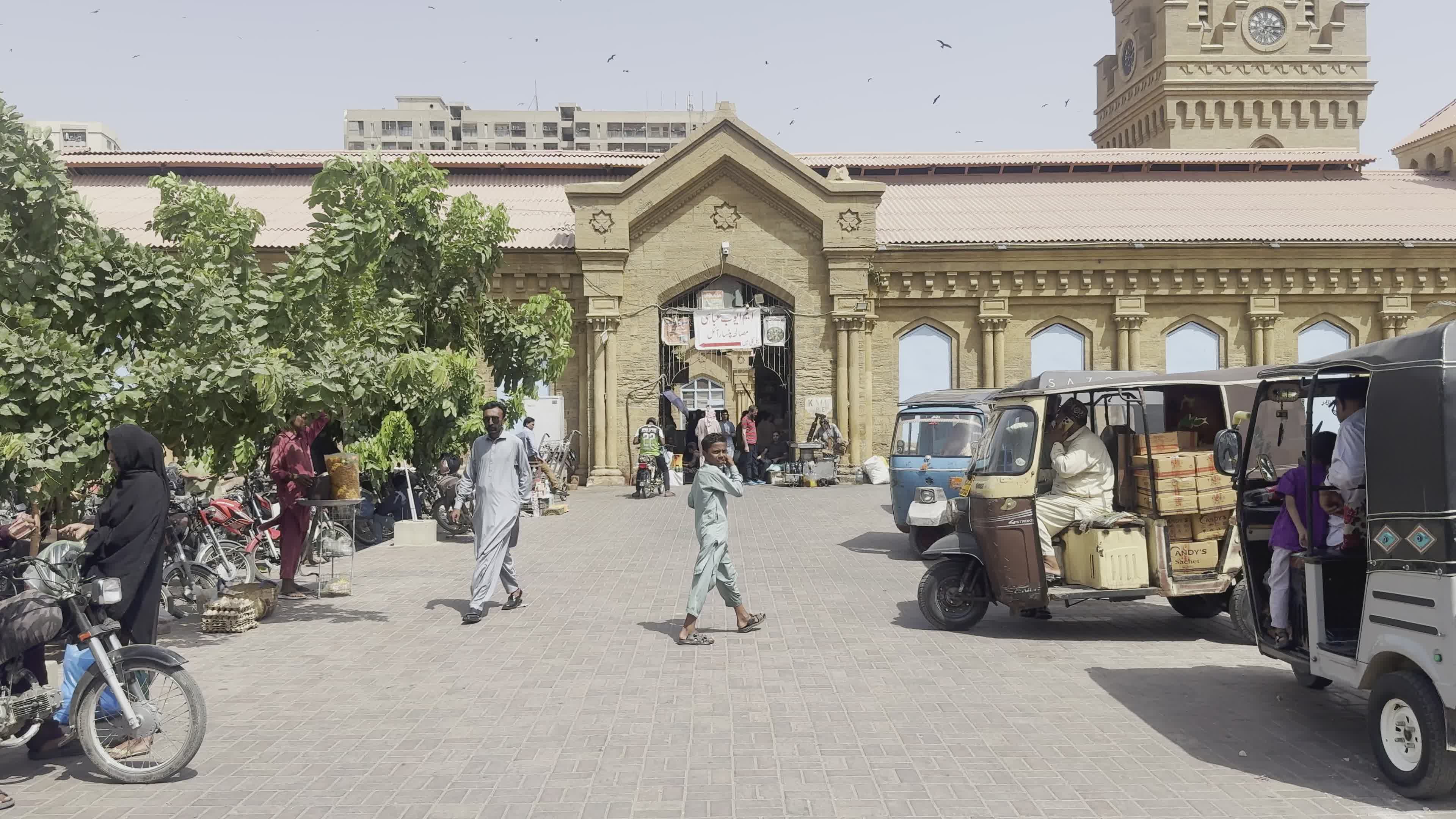 Vibrant Street Scene in Karachi's Iconic Market Free Stock Video ...