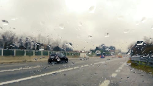 Wet Windshield