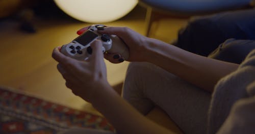 Person Holding Game Controller
