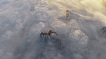 城市风景早上天空高清视频高清视频免费下载视频素材