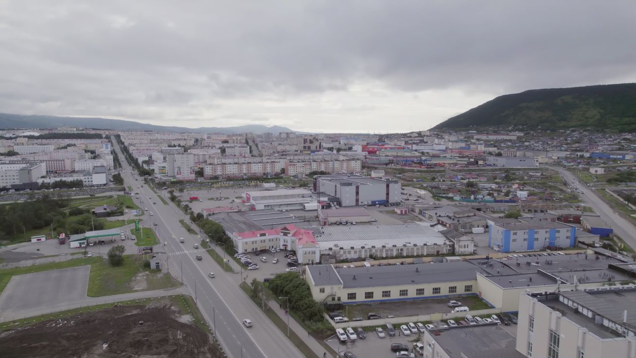 Modifier Series Vue Aérienne De La Zone Industrielle Urbaine · Vidéo gratuite