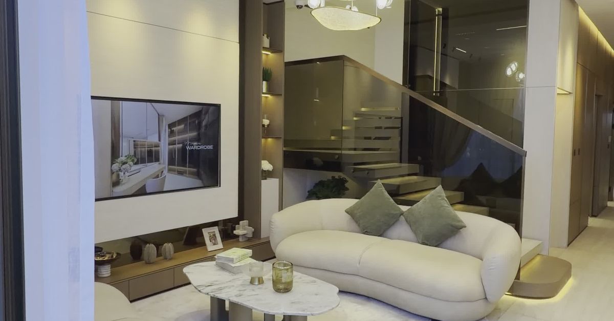 Modern Luxurious Living Room Interior Design Free Stock Video Footage ...