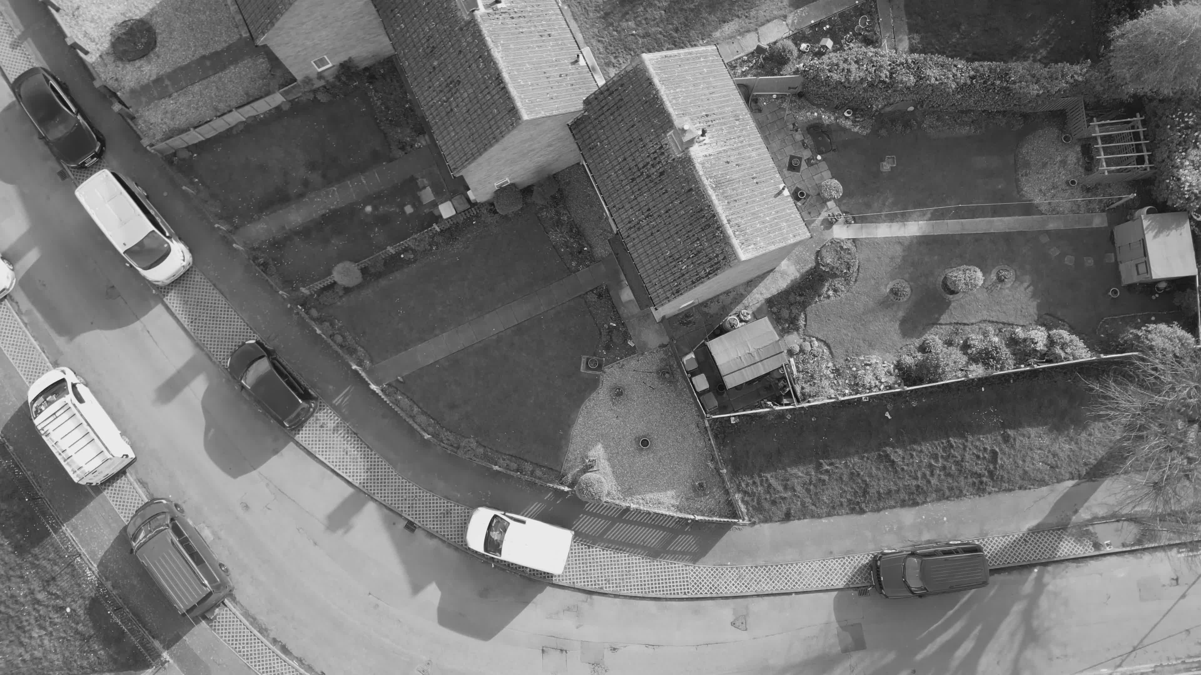 Aerial View of Suburban Neighborhood Homes Free Stock Video Footage ...