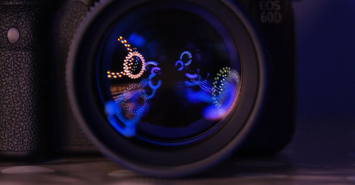 Lighting Effects On A Camera Lens Free Stock Video Footage, Royalty ...