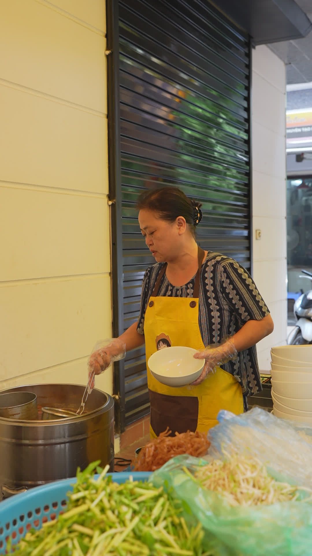 Street Vendor Cooking Authentic Asian Cuisine Free Stock Video Footage ...
