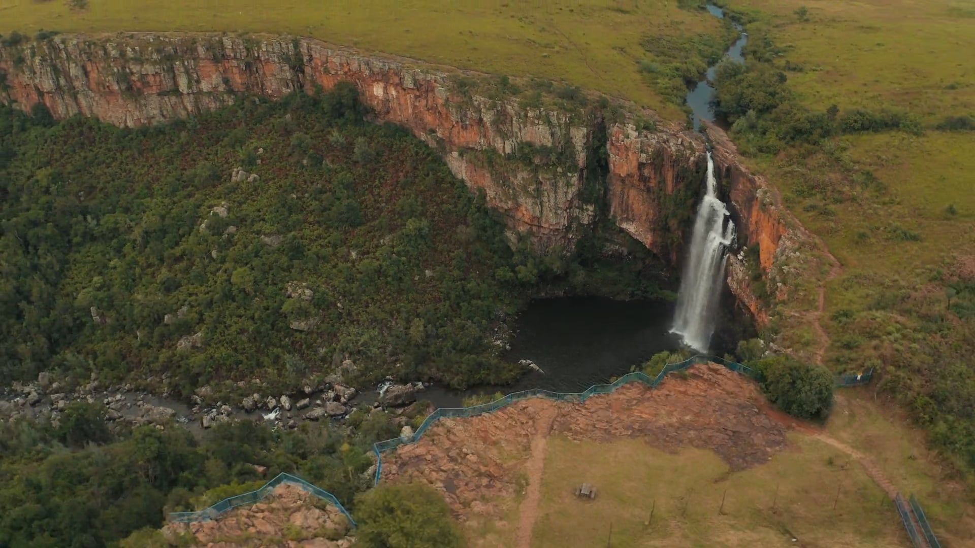 Drone Footage of a Waterfalls · Free Stock Video