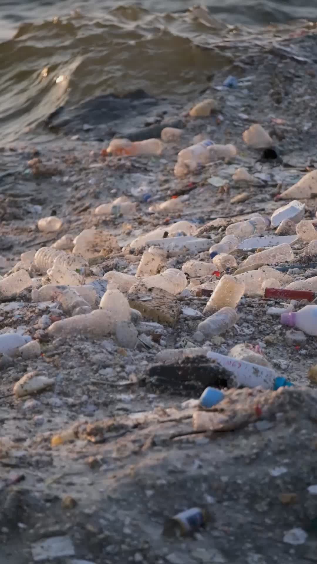 Pollution Crisis: Ocean Plastic Waste Scene Free Stock Video Footage ...