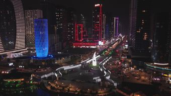 星海广场夜景视频素材视频素材视频素材