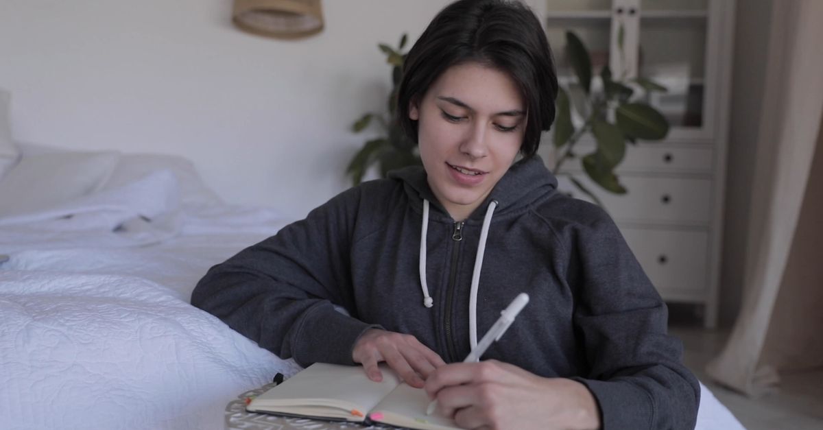 A Woman Writing On A Diary Free Stock Video Footage, Royalty-Free 4K ...
