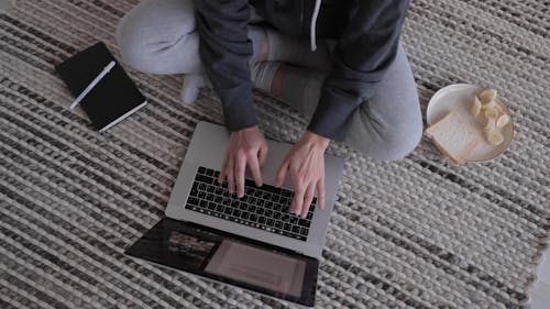 Person Using A Laptop