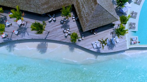 Aerial View Of A MaldivesBeach Resort