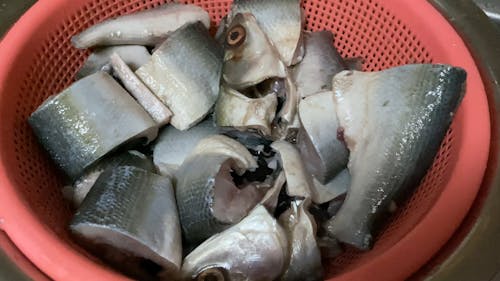 Cut And Cleaned Fish Ready For Cooking