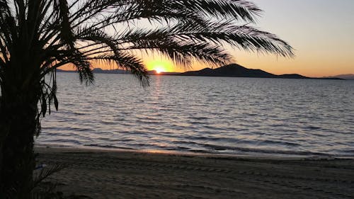 Sunset View From The Beach Shore