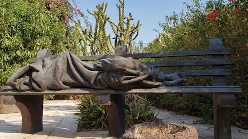 A Statue Symbolizing Homelessness Of People