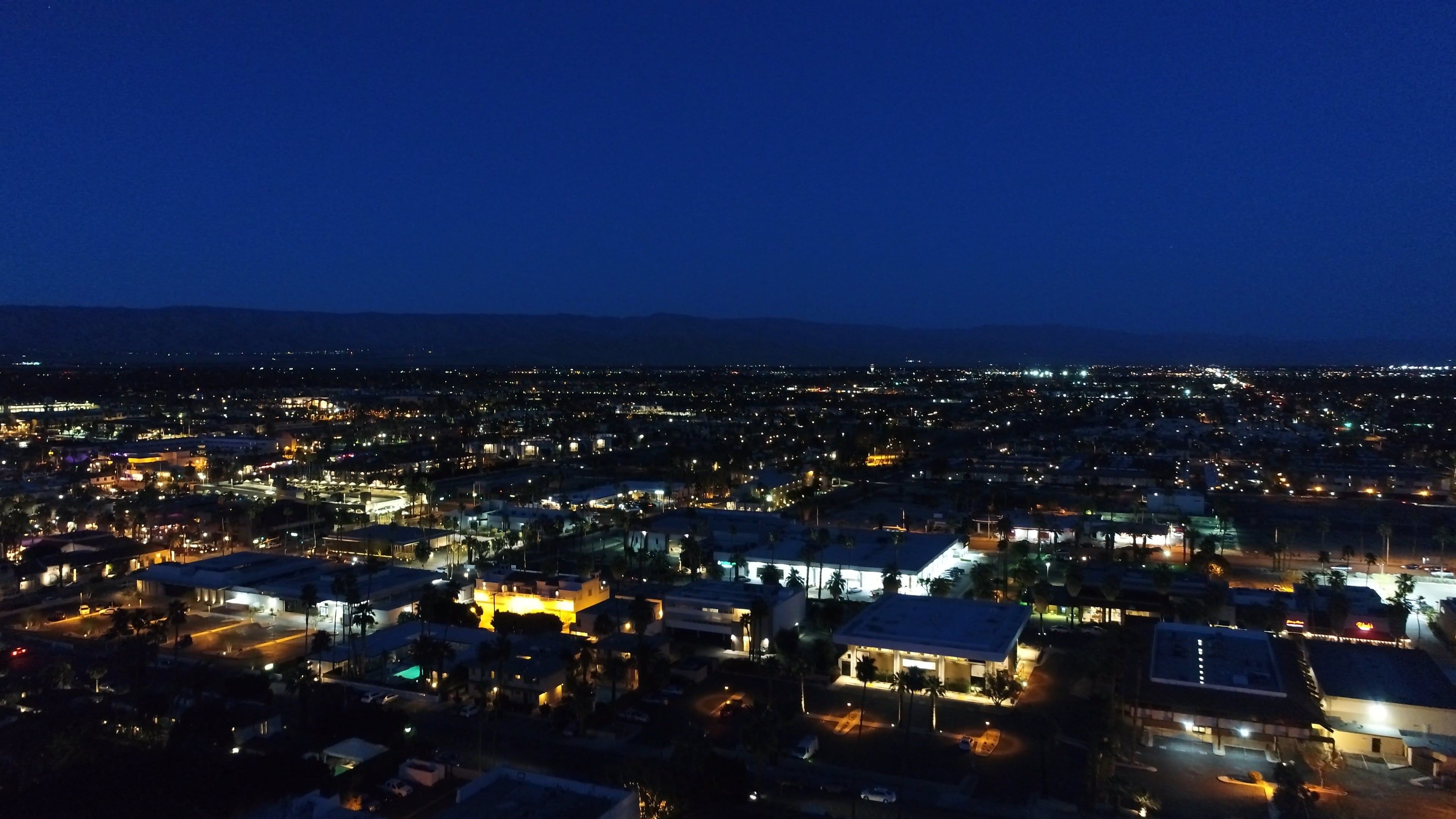 Drone Footage Of A City At Night Free Stock Video Footage, Royalty-Free ...