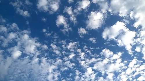 Alto Cumulus Clouds Formation In The Sky
