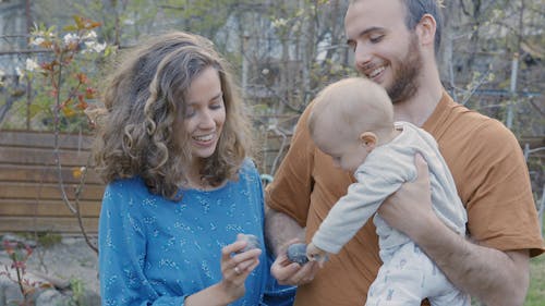 Happy Family Outside