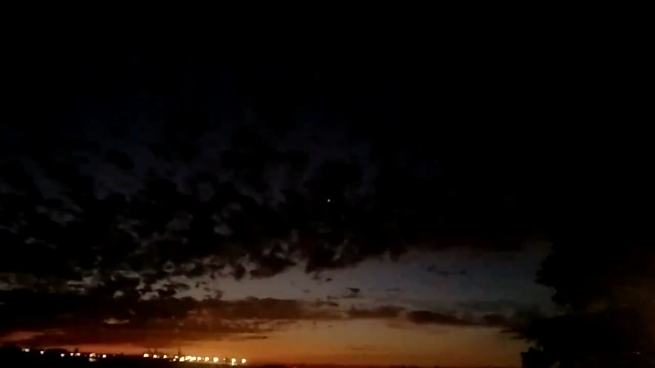 Lights From The Airport And Airplane Taking Off Free Stock Video ...