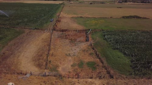 Drone Footage Of An Agricultural Farm