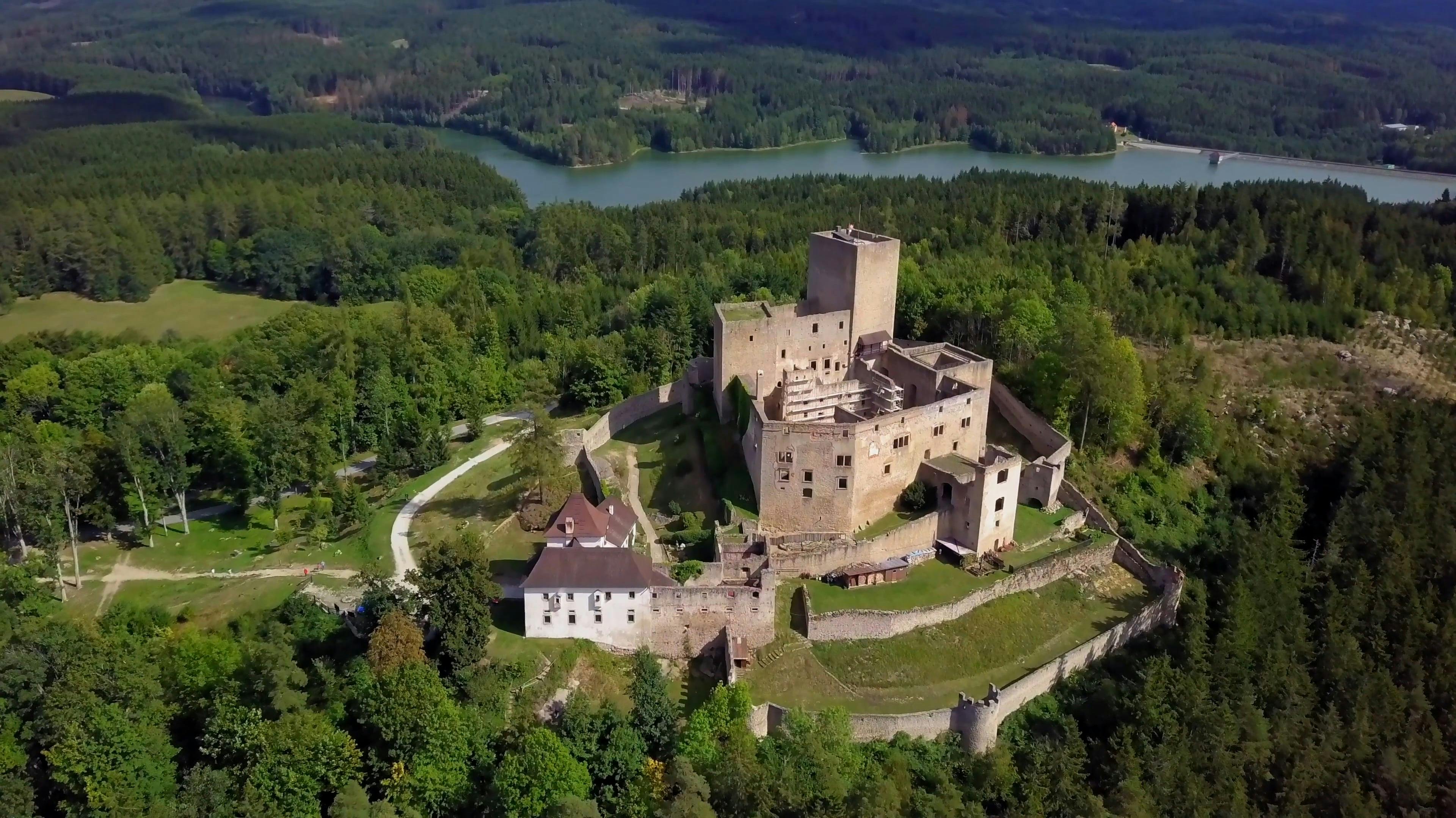 Drone Footage Of A Fortress On The Hilltop · Free Stock Video