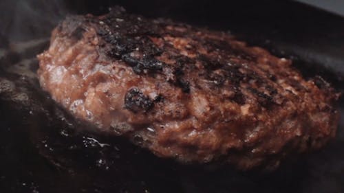 Close-up View Of Delicious Grilled Burger 