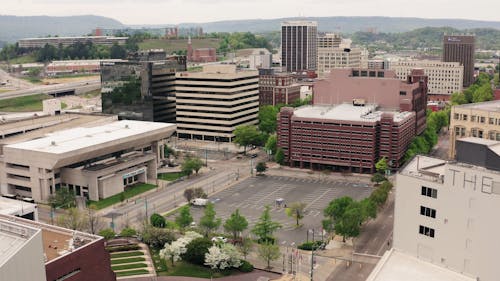 Drone Footage Of City