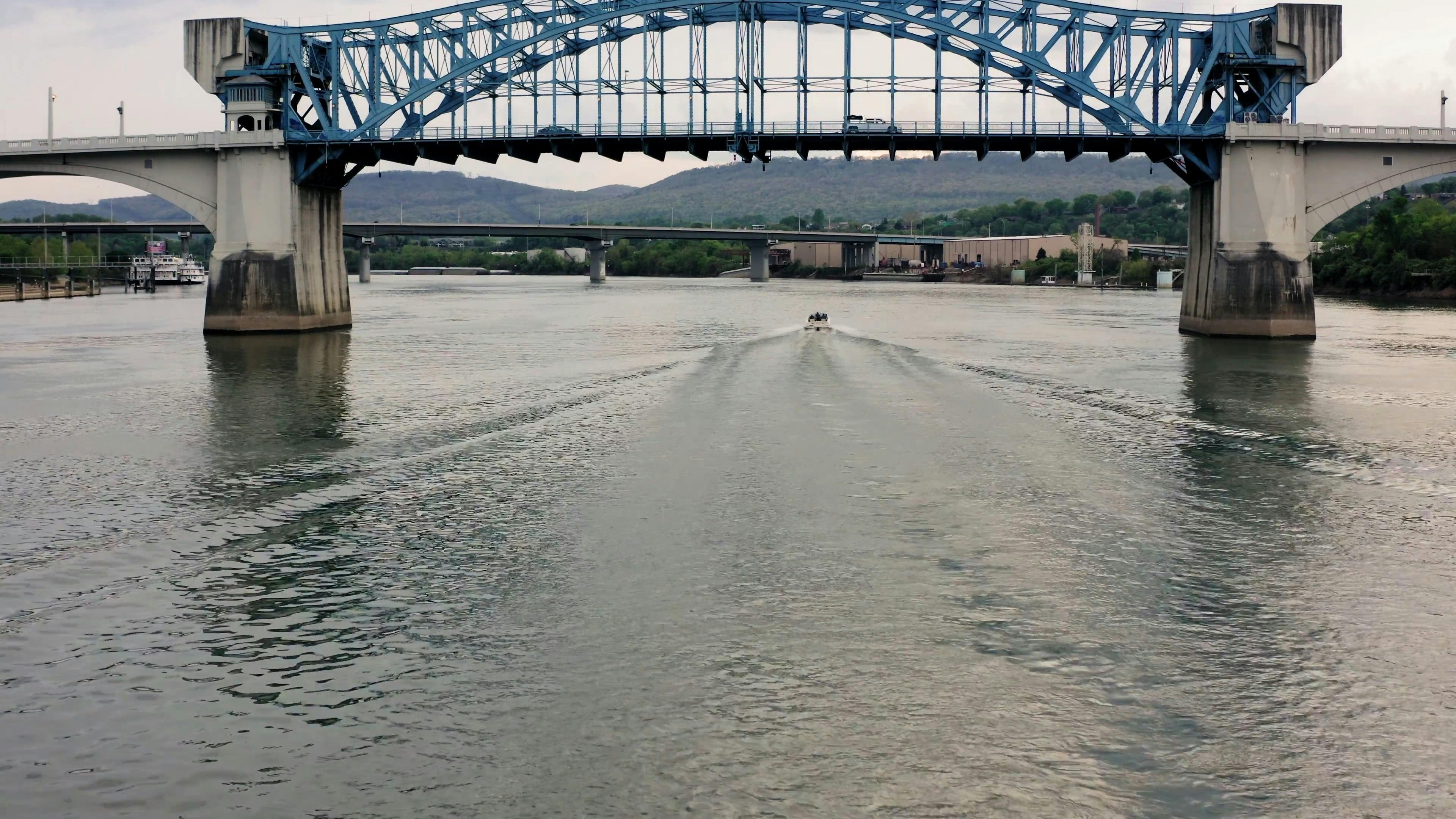 A Motorboat Crossing The River · Free Stock Video A Motorboat Crossing The River · Free Stock Video