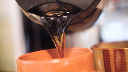 Pouring Coffee in the Cup