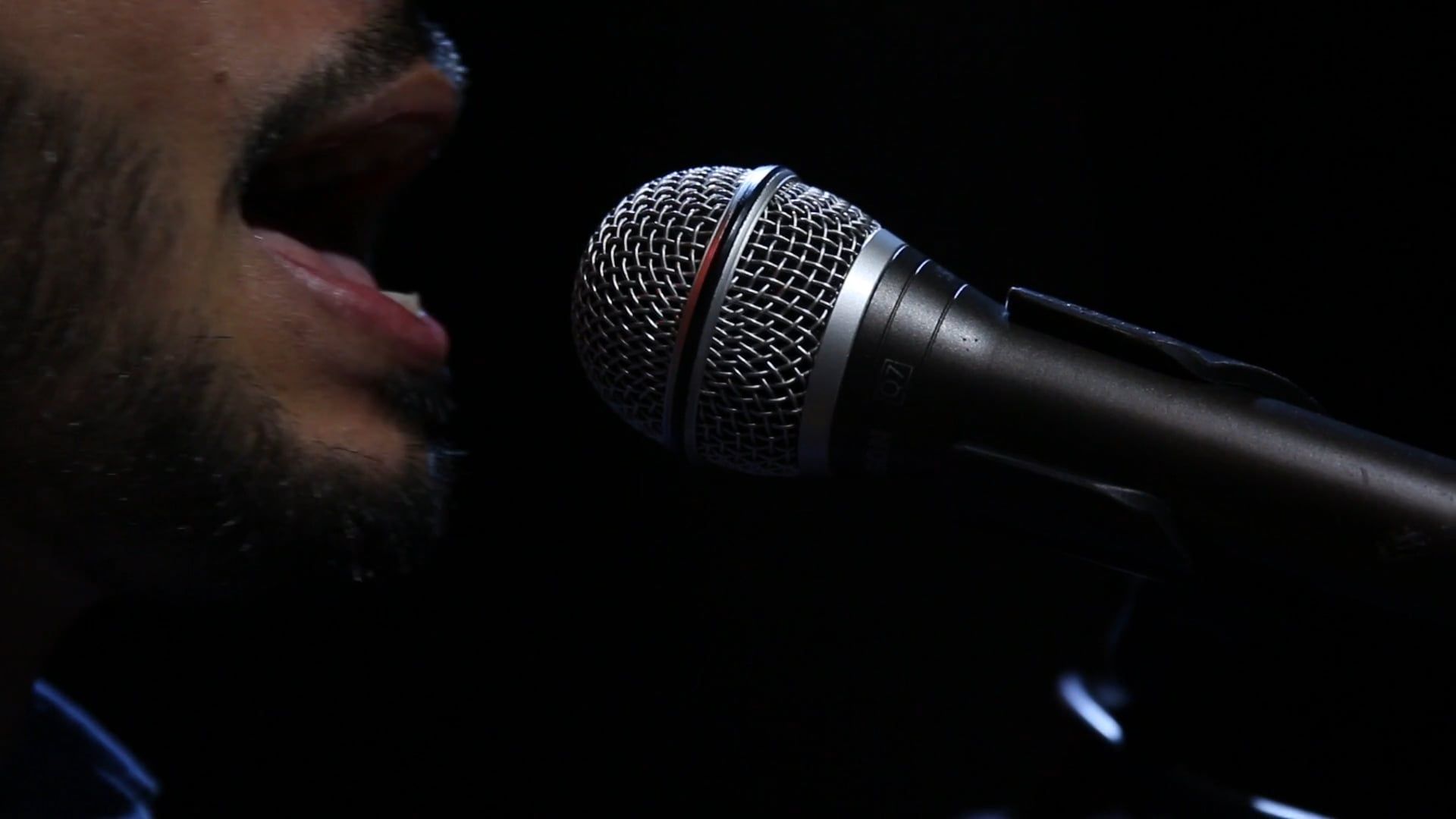 Close-up Shot of a Man Singing · Free Stock Video