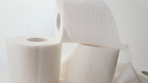 A Stack Of Toilet Paper