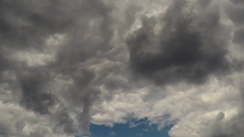 Time-Lapse Video of White Clouds