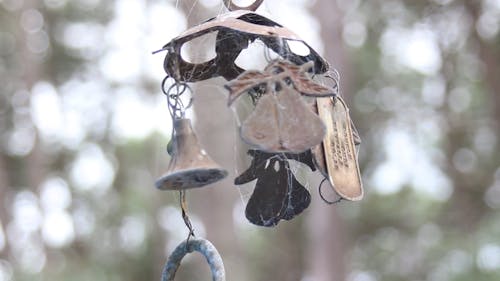 Close-Up Shot of a Wind Chime