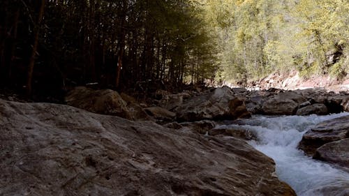 River Flowing In Slow Motion