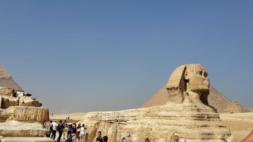 The Great Pyramid and Sphinx in Giza Egypt