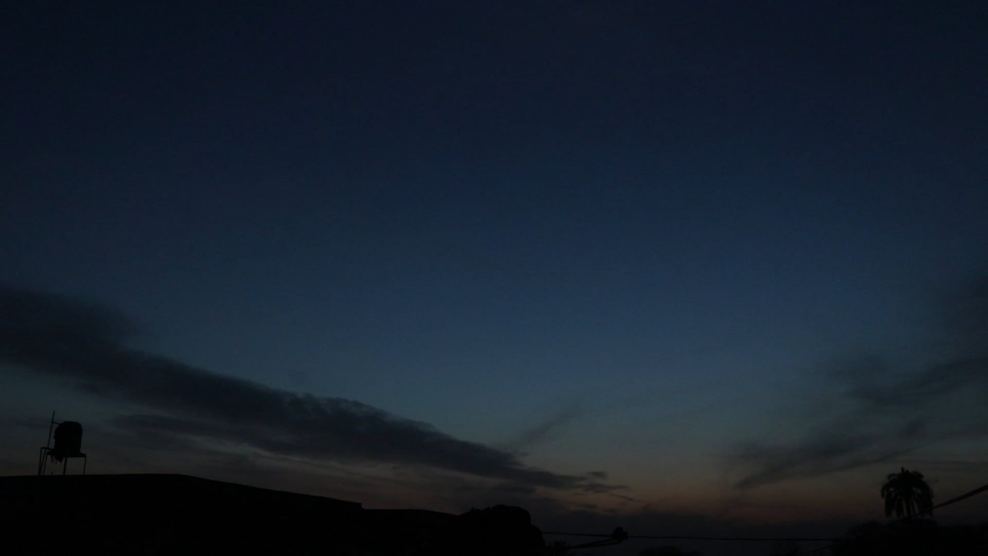 Time-lapse of a Sky from Day to Night Free Stock Video Footage, Royalty ...