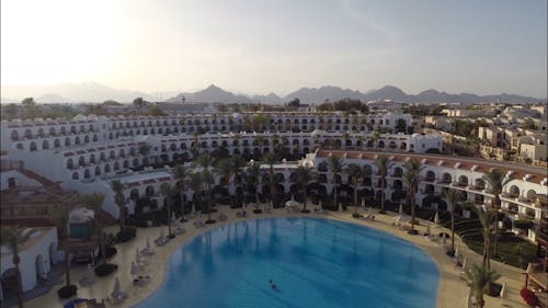 Drone Footage Of A Hotel Resort